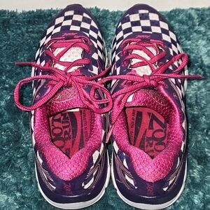 Zoot Solana 2 Checkered Pink and Purple Athletic Shoes Size 6
